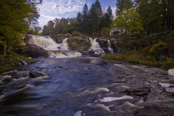 Resica Falls on Bushkill Creek in Monroe County, PA