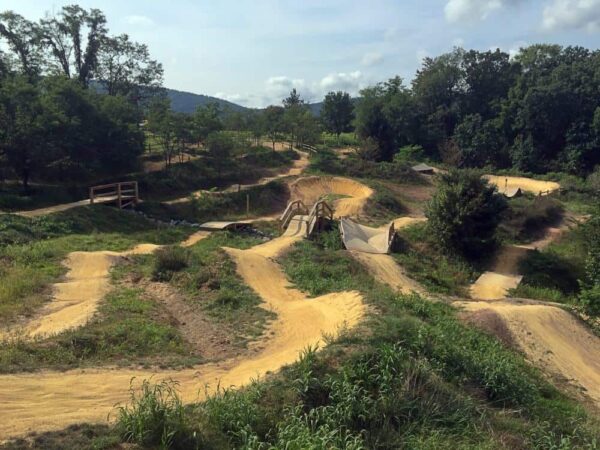 Raystown Mountain Biking Skills Park at the Allegrippis Trails at Raystown Lake, Pennsylvania