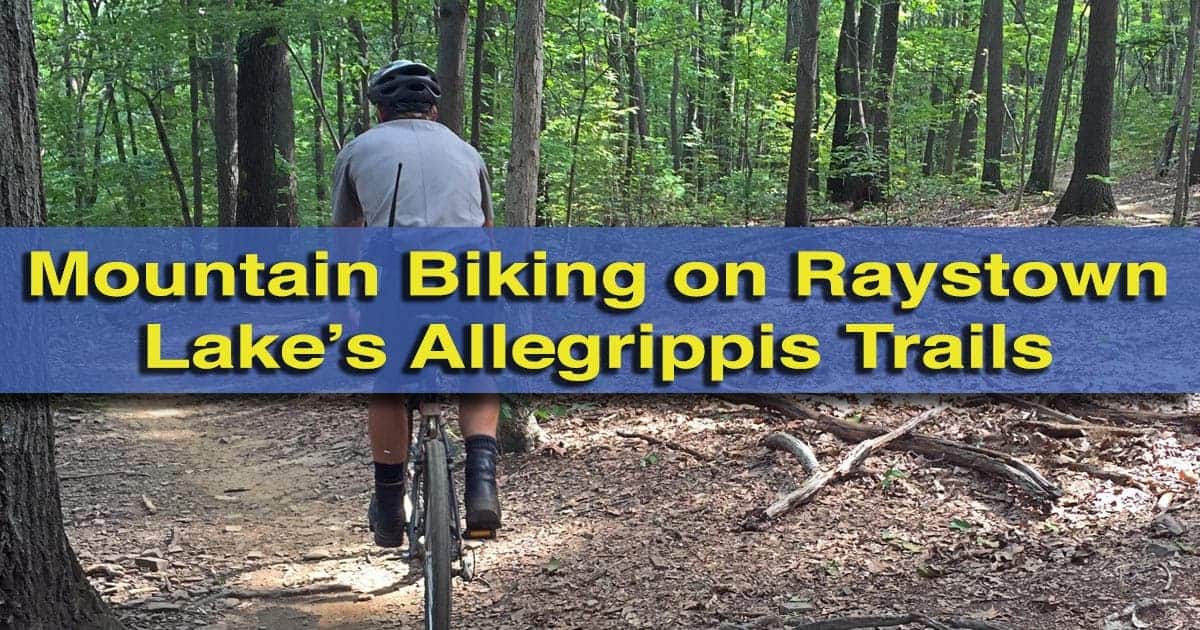 Mountain Biking on the Allegrippis Trails at Raystown Lake, Pennsylvania