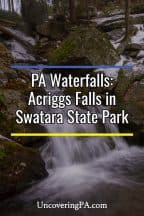 Acriggs Falls in Swatara State Park