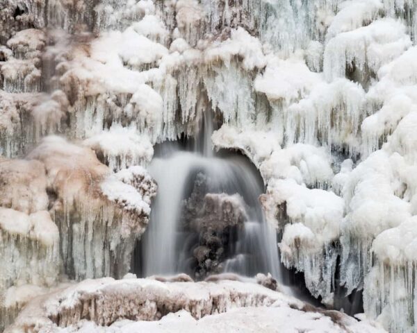 Winter at Ricketts Glen State Park in Pennsylvania