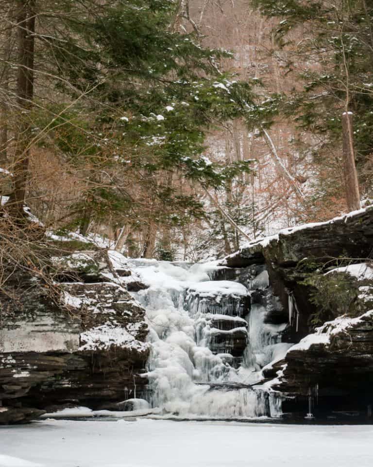 Winter Hiking at Ricketts Glen State Park