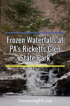 frozen waterfalls ricketts glen state park
