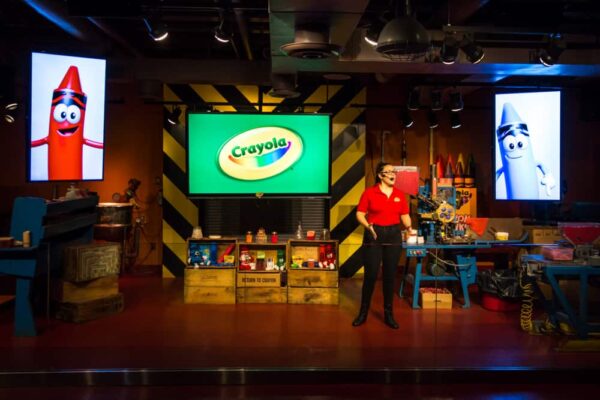 Crayola factory tour show in Easton, Pennsylvania