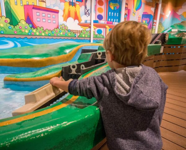 Water table at the Crayola Experience in the Lehigh Valley.