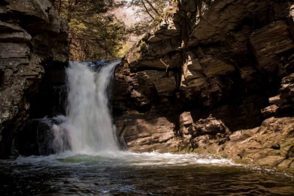 Rattlesnake Falls in southern Lackawanna County, PA