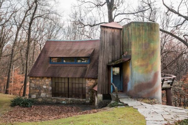 The exterior of the Wharton Esherick Museum in Malvern, Pennsylvania