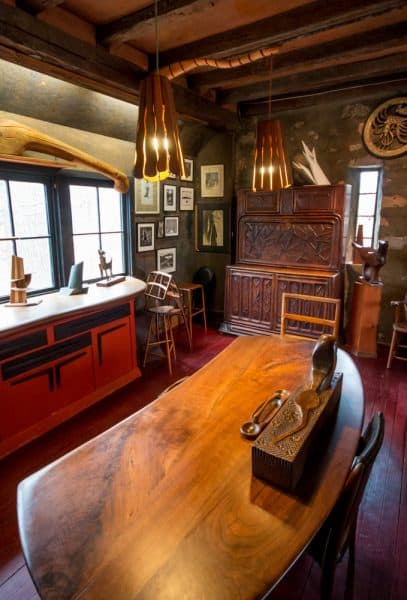 The studio at Wharton Esherick's house near Philadelphia, Pennsylvania