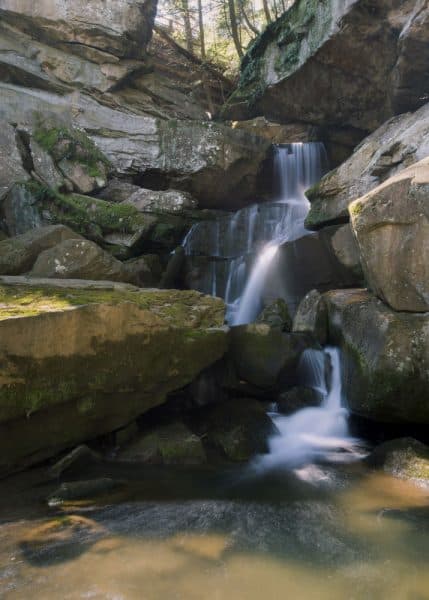 Breakneck Falls is a beautiful waterfall in McConnells Mill State Park