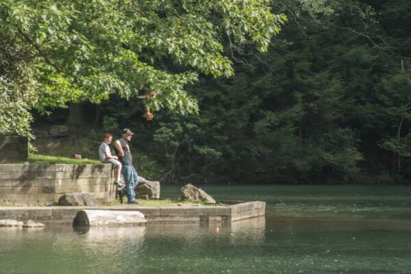 Fishing at Kooser State Park.