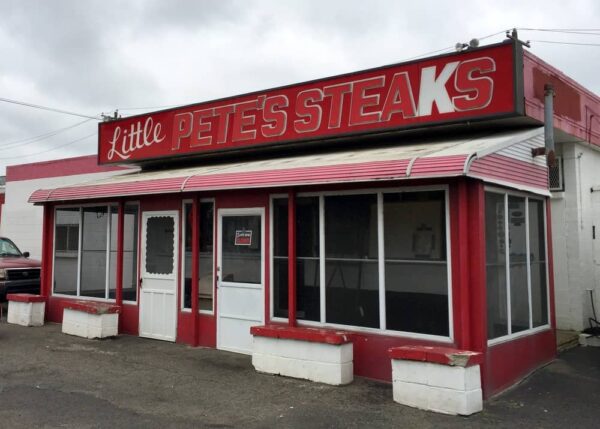 The exterior of Little Pete's Steaks in Philly