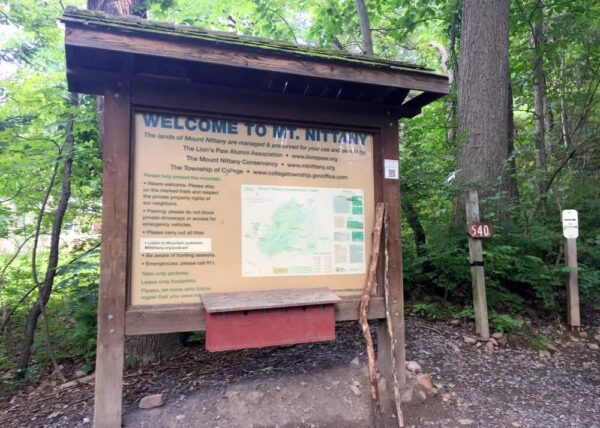 Mount Nittany Hiking Trailhead in State College, PA