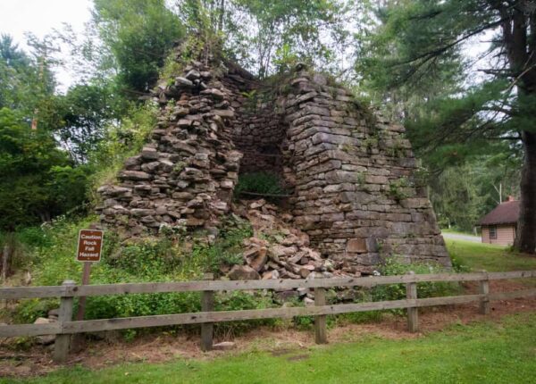 Paradise Furnace in Trough Creek State Park in Huntingdon County, PA