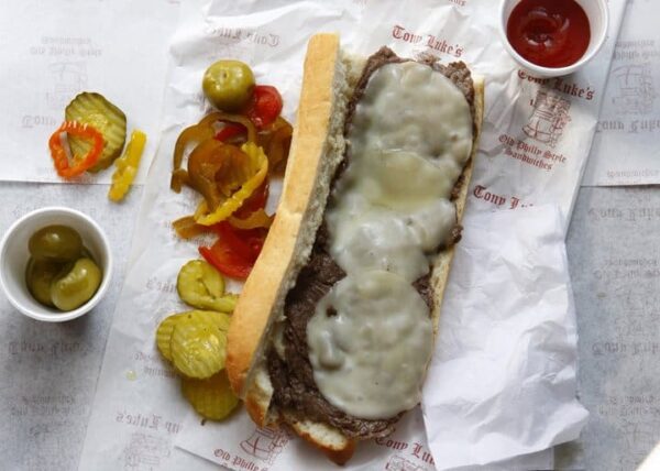 Cheesesteak at Tony's Lukes in South Philly