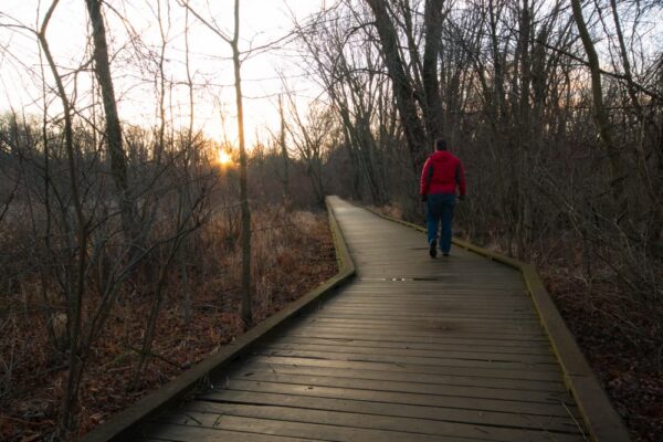 Walking through Wildwood Park in Harrisburg, PA