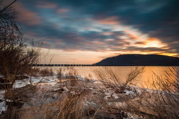Sunset over the Susquehanna River from Fort Hunter Park