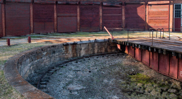 The turntable at the East Broad Top Railroad.