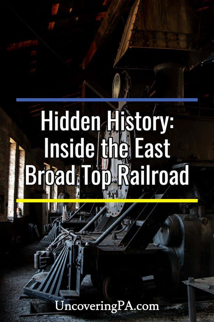 Inside the East Broad Top Railroad in Rockhill, Pennsylvanai