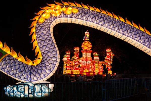 Dragon at the Chinese lantern festival in Philadelphia