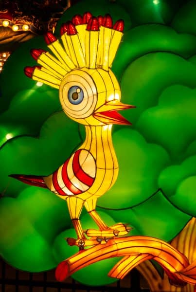 A bird at the Chinese Lantern Festival in Philly