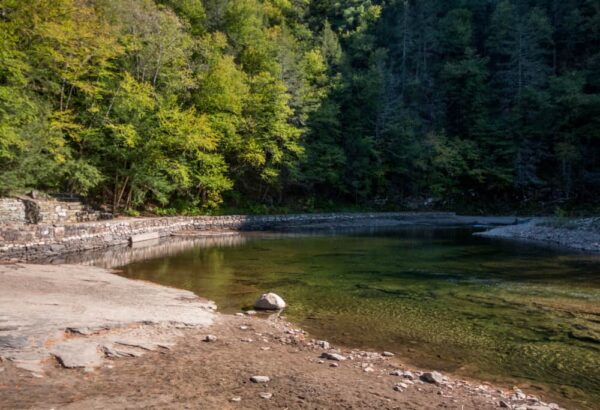 Beach at Worlds End State Park