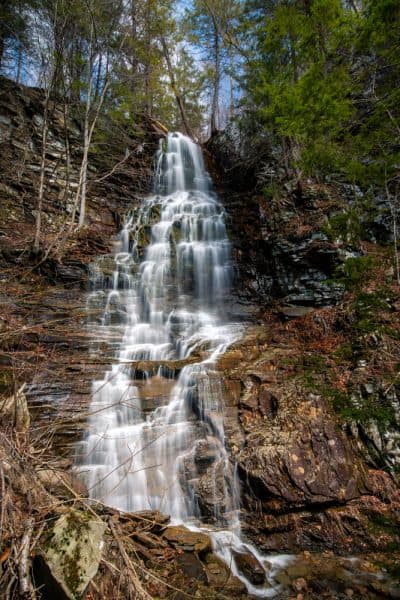 Angel Falls in Sullivan County, Pennsylvania