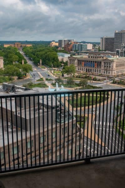 View from the Embassy Suites Hotel in Philly