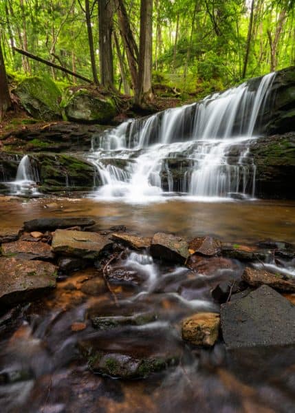 Logan Falls in Allegheny National Forest in the Pennsylvania Wilds