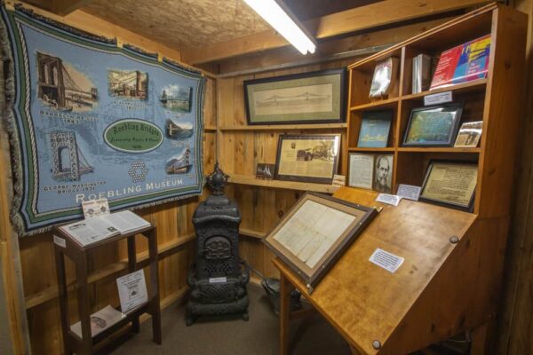 John Roebling at the Saxonburg Museum in Butler County, Pennsylvania