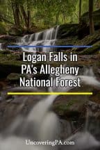Logan Falls in Pennsylvania's Allegheny National Forest #Waterfalls