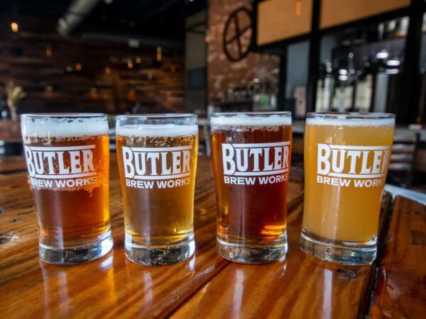 Flight at Butler Brew Works in Butler, Pennsylvania