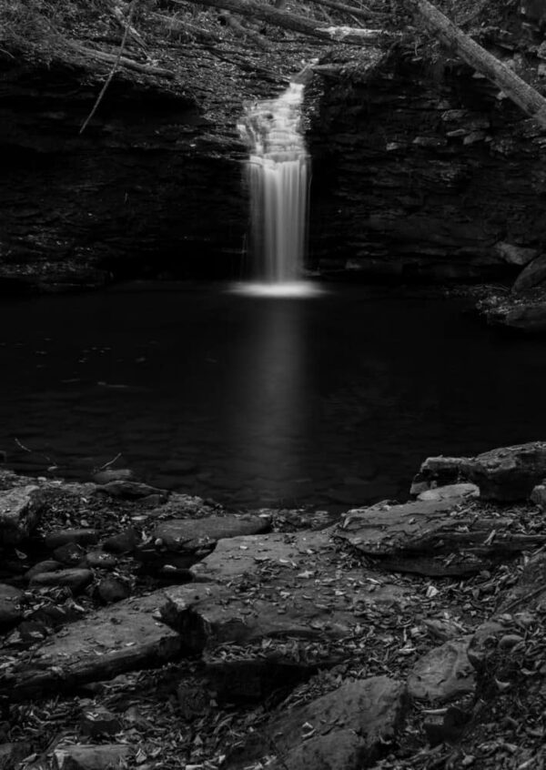 Hiking to Cottonwood Falls on the Double Run Nature Trail in Worlds End