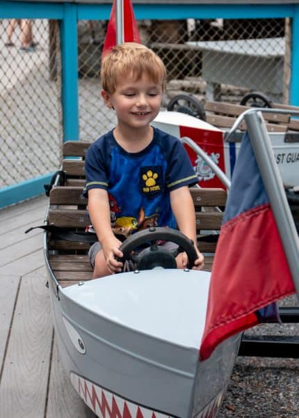 Kiddie rides at Knoebels Amusement Park