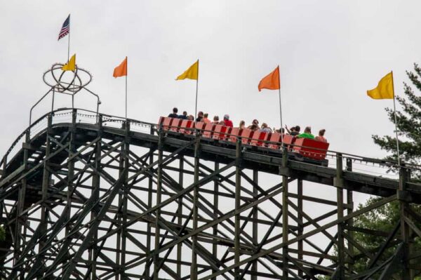 Phoenix roller coaster at Knoebels in Pennsylvania.