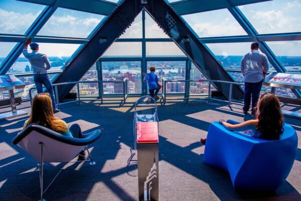 Views from the One Liberty Observation deck are perfect for the whole family.