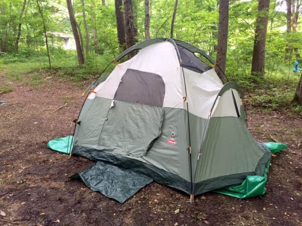 Tent seen while camping at Ohiopyle State Park in Pennsylvania