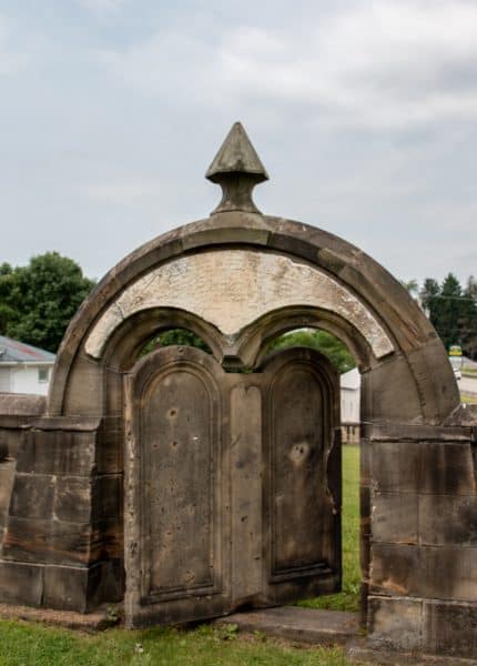 Harmonist cemetery in Harmony, Pennsylvania