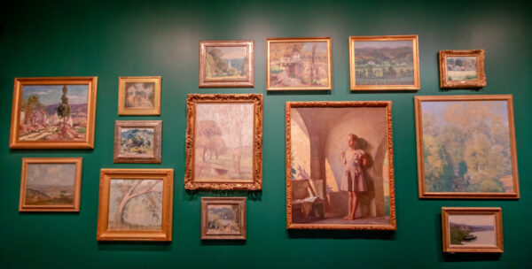 Impressionist paintings at the Michener Museum in Bucks County, Pennsylvania