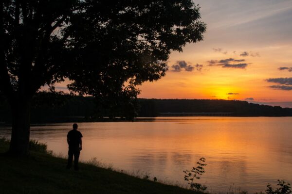 Sunset in Moraine State Park, Pennsylvania