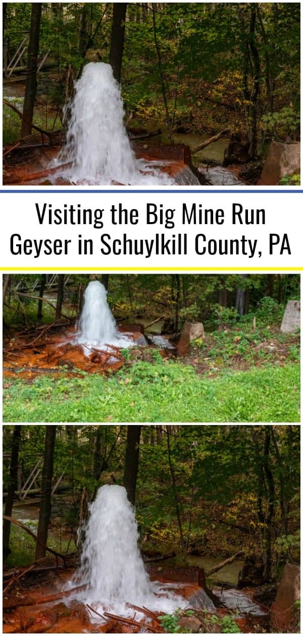 Visiting the Big Mine Run Geyser in Schuylkill County, Pennsylvania