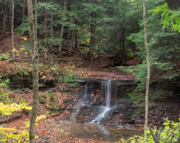 Grindstone Falls in McConnells Mill State Park in Lawrence County PA