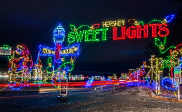 Hershey Sweet Lights is a great thing to do during Christmas in Hershey, PA