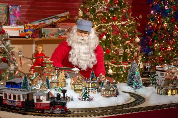 Santa at Kraynak's Christmas display in Mercer County, PA