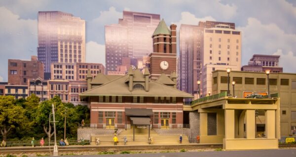 Allentown Train station as seen during a holiday train show at the Lehigh and Keystone Valley Model Railroad Museum