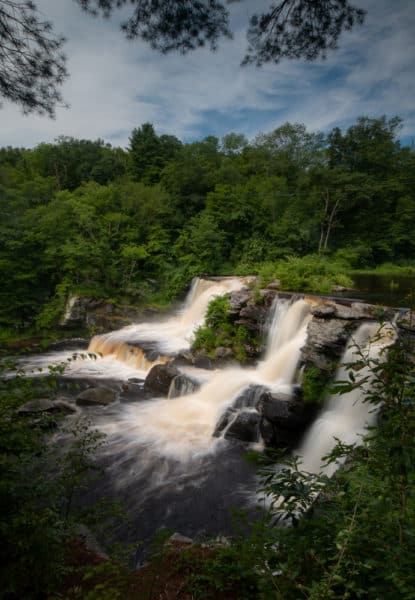 Resica Falls in Monroe County, Pennsylvania