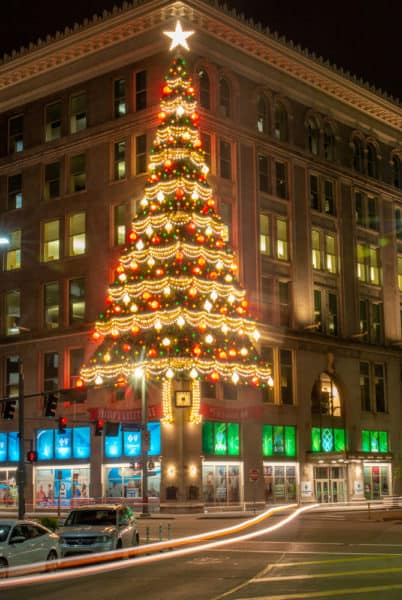 The Horne's Tree is one of the best Christmas Lights in Pittsburgh, Pennsylvania