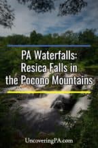 Resica Falls in the Pocono Mountains of Pennsylvania