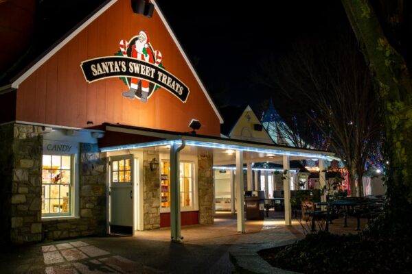 Store in Hersheypark's Christmas Candylane in PA