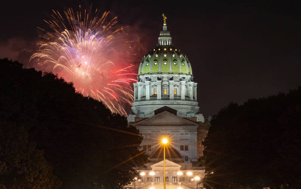 Where to see fireworks in Harrisburg, PA