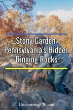 Hitting rocks in Stony Garden in Pennsylvania
